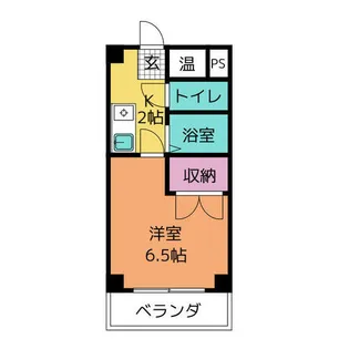 1Rの間取り画像