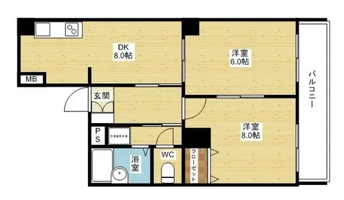 JMRレジデンス新大阪【3階】の間取り