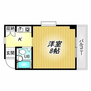 ラコート藤井寺【2階】の間取り