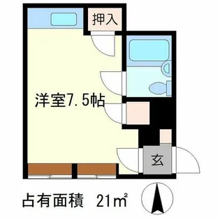 宮の東ハイツ【1階】の間取り