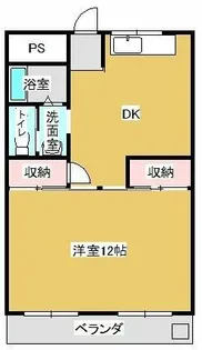 シャトー道【403号室】の間取り
