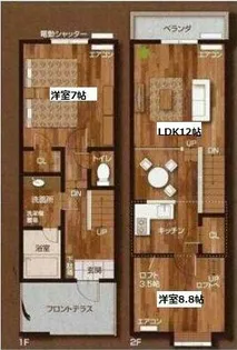 セザンヌ神野新田 2【1階】の間取り