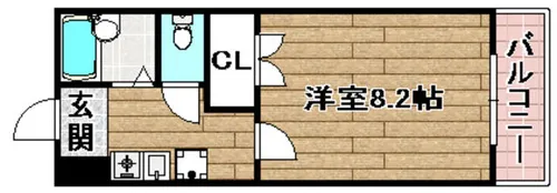 サンシード二番館【1階】の間取り