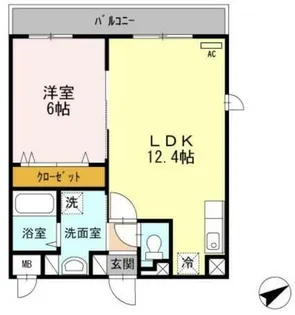 グランドール勝原Ⅱ【3階】の間取り