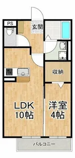 ハーヴェスト【1階】の間取り