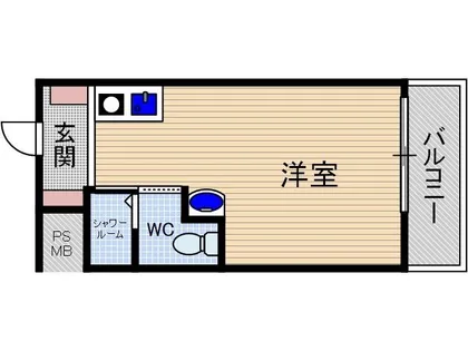 ドゥエルやま【2階】の間取り