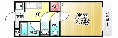 ベルドミール末広Ⅲ番館【1階】の間取り