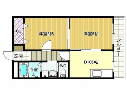 青山台ハイツ【2階】の間取り
