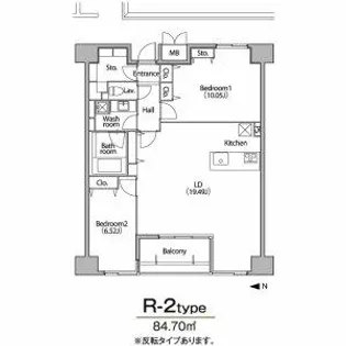 グラン・アベニュー栄【14階】の間取り