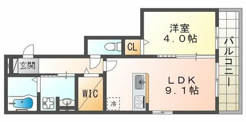 アイリープラザ上ノ丸【3階】の間取り