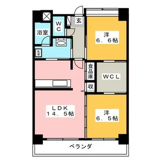 Hill Palace IKAI【11階】の間取り