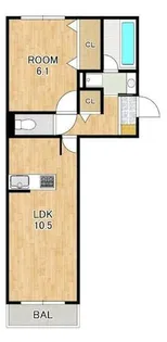 ラ・ルーチェ一里山【1階】の間取り