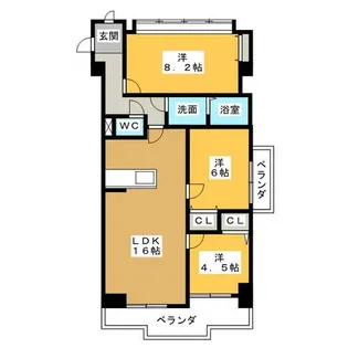 ユニーブル八事【5階】の間取り