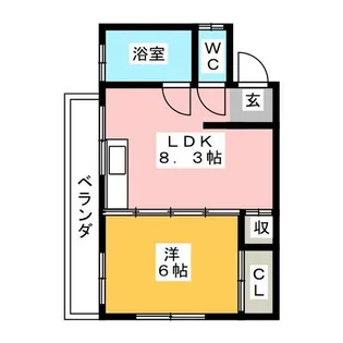白菊ビル【3階】の間取り