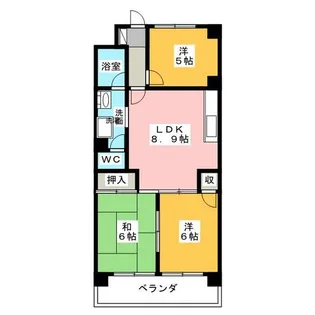 プラムアネックス【4階】の間取り