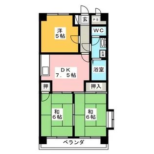 マンション渋谷Ⅱ【4階】の間取り