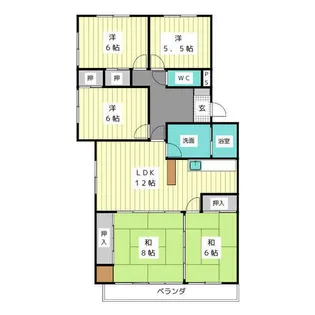 ル・ポール【4階】の間取り