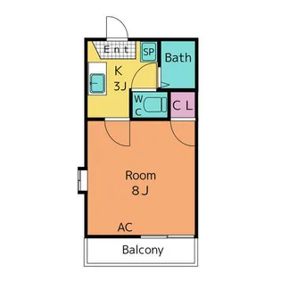 1Kの間取り画像