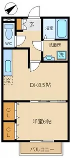 Rinon東貝塚【2階】の間取り