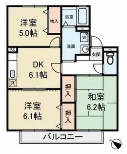エテルノジョイアⅠ【201号室】の間取り