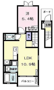 クレメント ハウス【2階】の間取り