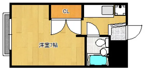 Oasis金山【102号室】の間取り