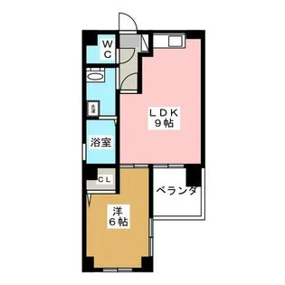 Ruscello徳川町【2階】の間取り