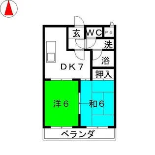 サマータイハイツ【2階】の間取り
