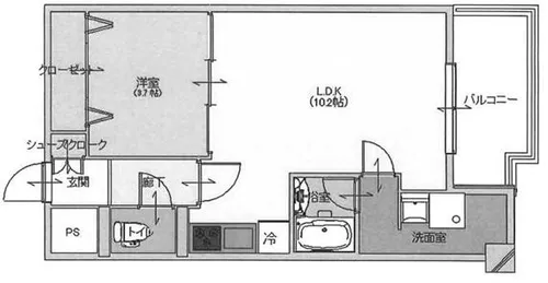本町ビル【304号室】の間取り