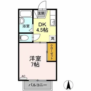 ファミール堀部Ⅱ【2階】の間取り
