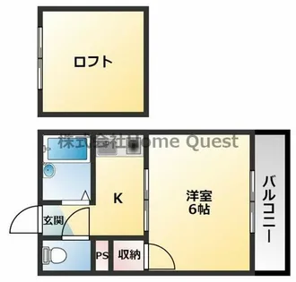 キティハウス【2階】の間取り