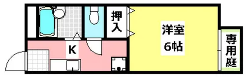 1Kの間取り画像