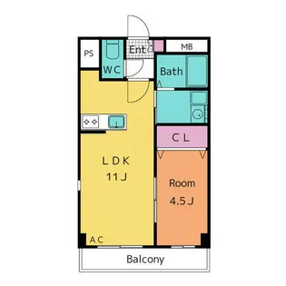 シャルルMARUWA【5階】の間取り