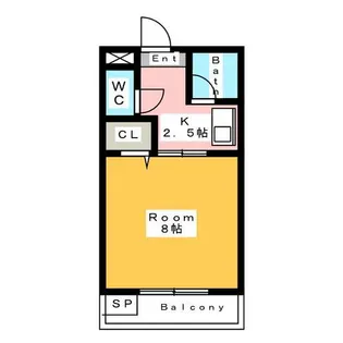 キャッスル・ミニ・M&M【3階】の間取り