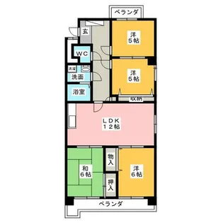 キャッスル池場【2階】の間取り