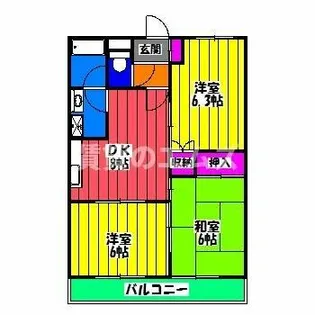 アミューズベアーⅠ【1階】の間取り