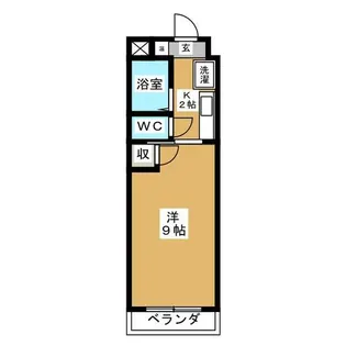 1Kの間取り画像