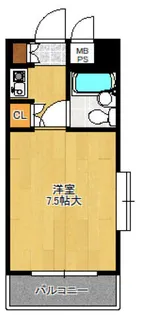 ホワイトパレス門司港【211号室】の間取り
