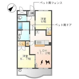 ファビュラス【3階】の間取り
