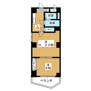 ヴァンキッシュ【7階】の間取り