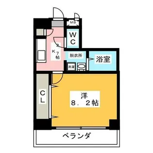 プルメリア東別院【4階】の間取り