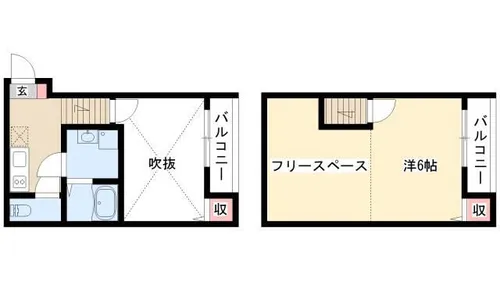 カーサ アージョ【202号室】の間取り