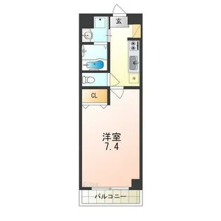 ヴィラペントハウス堺東【3階】の間取り