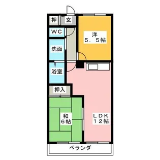 ロイヤルパレスⅡ【2階】の間取り