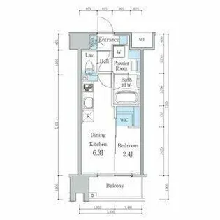 パートナーズ今池【2階】の間取り
