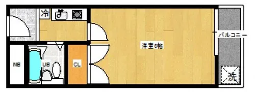 グリーンハイツ【302号室】の間取り