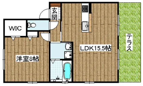 トワヴェール Ⅰ【1階】の間取り