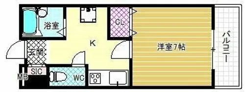 マリエール【3階】の間取り