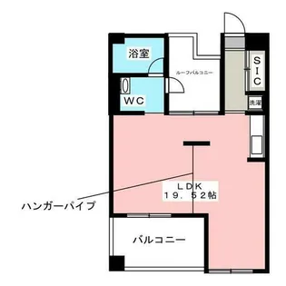 1LDKの間取り画像