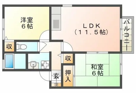 パルティール【1階】の間取り